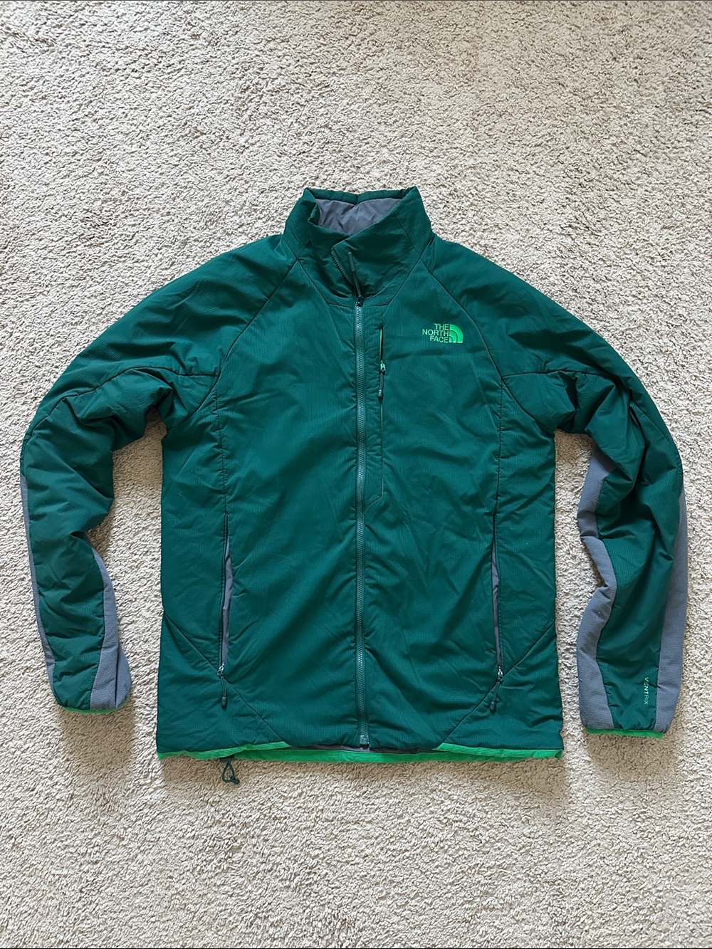 The North Face Ventrix Men's Colorblock Full-Zip Jacket Green Gray Size M